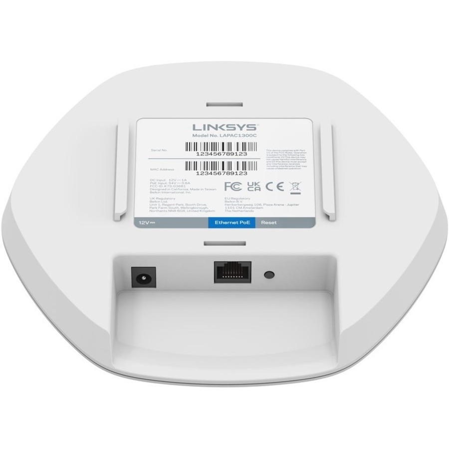 Cloud Managed AC1300 WiFi 5 Indoor Wireless Access Point TAA Compliant - 2.40 GHz, 5 GHz - Internal - MIMO Technology - 1 x Network (RJ-45) - Gigabit Ethernet - 9.88 W - Wall Mountable, Ceiling Mountable