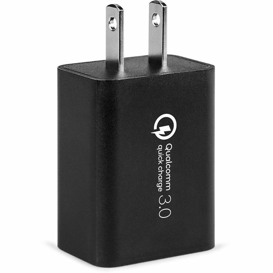Black CELLAIRIS wall charger with dual USB-A ports and 3.0 A output — alternate view 1