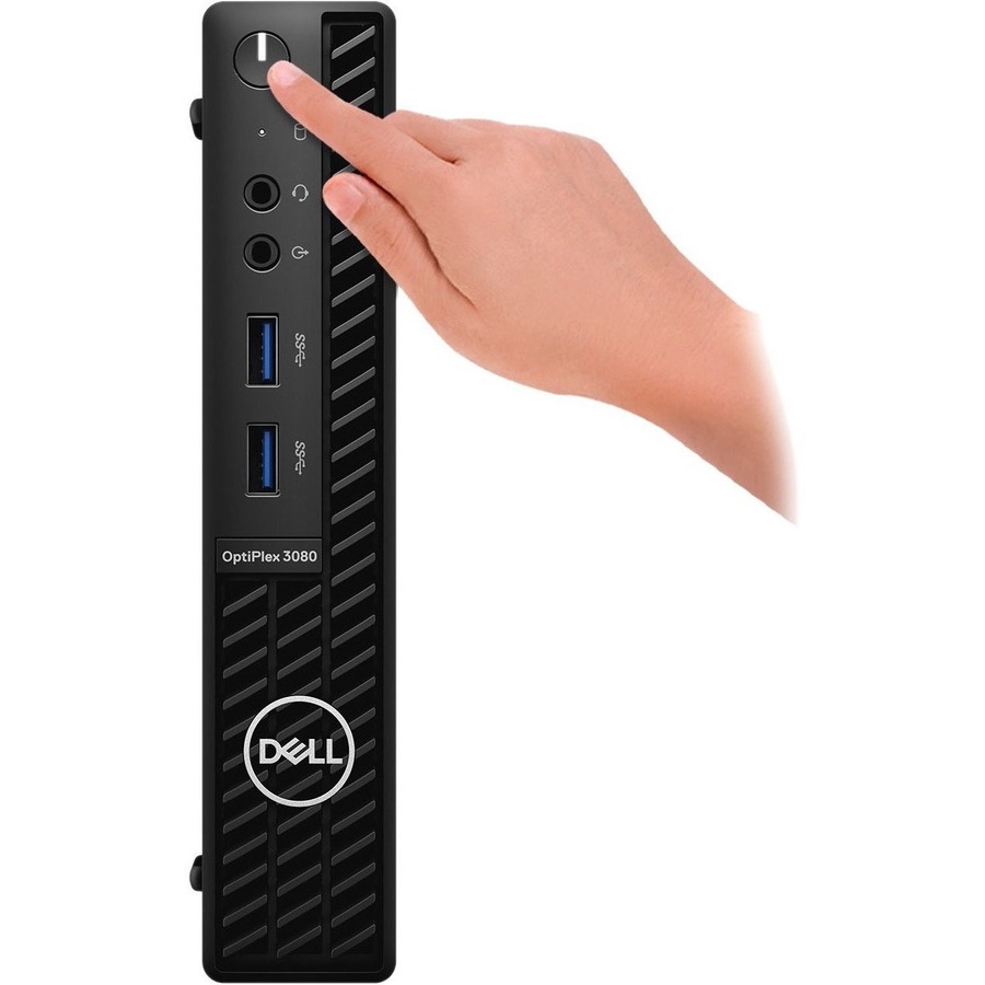 Dell OptiPlex 3000 3080 Desktop Computer - Intel Core i5 10th Gen i5-10500T Hexa-core (6 Core) 2.30 GHz - 8 GB RAM DDR4 SDRAM - 500 GB HDD - Micro PC - Black