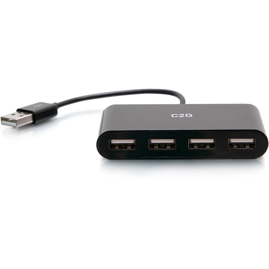 C2G 4-Port USB Hub - USB 2.0 Hub - USB Multiport Hub - 480Mbps - USB Type A - 4 USB Port(s)