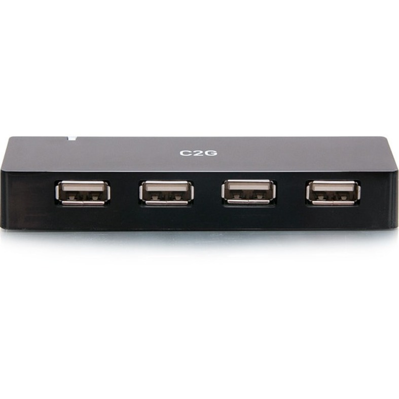 C2G 4-Port USB Hub - USB 2.0 - 5 Volts and 2 Amp Power Supply - USB Type A - 4 USB Port(s)
