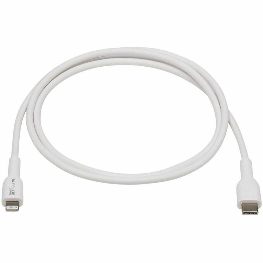 Eaton Tripp Lite Series USB-C to Lightning Sync/Charge Cable (M/M), MFi Certified, White, 2 m (6.6 ft.)
