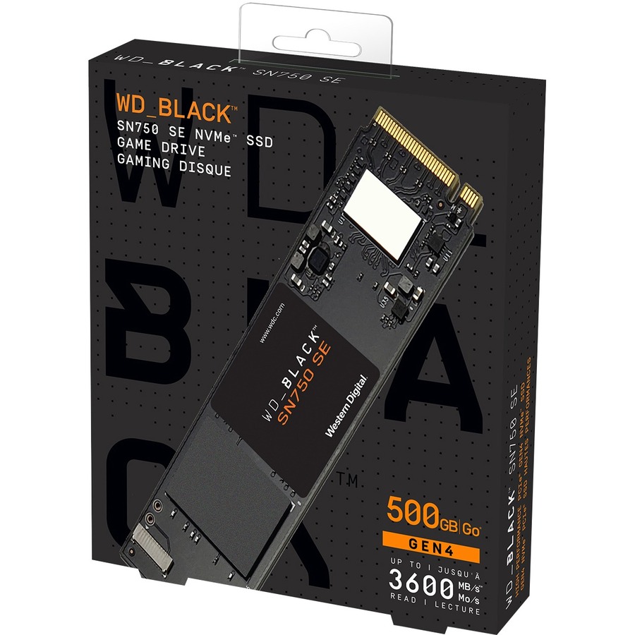 Western Digital WD Black SN750 SE NVMe M.2 2280 500GB PCI-Express Internal Solid State Drive (SSD) WDS500G1B0E Internal SSDs - Newegg.com