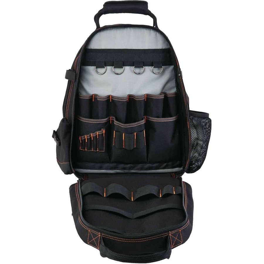 Ergodyne Arsenal 5843 Carrying Case (Backpack) Tools - Black - 1200D Ballistic Polyester, Polyester Body - Shoulder Strap - 18" Height x 8.5" Width x 13.5" Depth - 1 Each