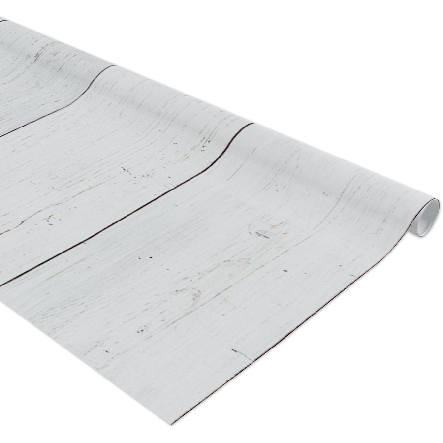 Fadeless Designs 48" x 12' White Shiplap 1 Roll - Multipurpose - 48" (1219.20 mm)Width x 12 ft (3657.60 mm)Length - White Shiplap - 1 Roll -  - PAC56798