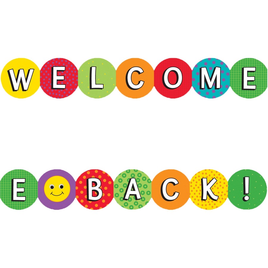 Decorative Die-Cut Borders - Welcome Back - Borders & Trimmers - HYX33613
