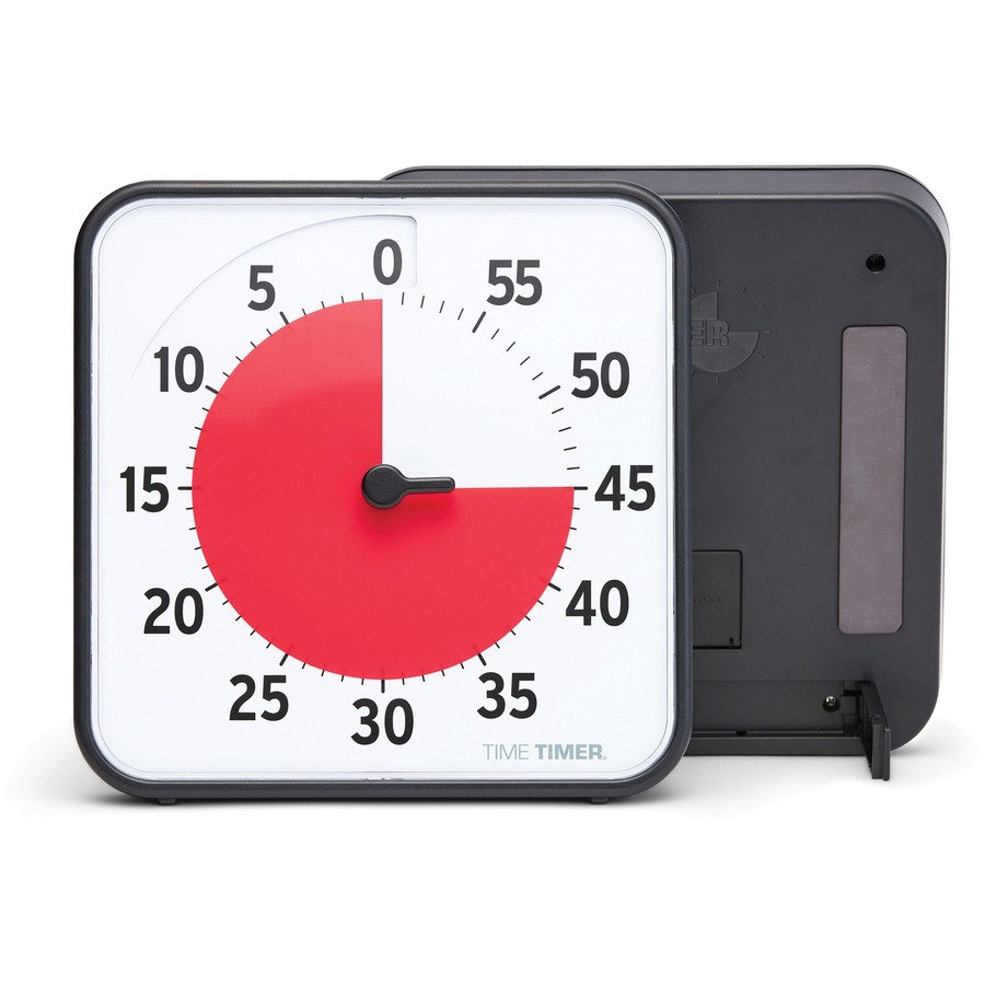 Time Timer Original 8" - 1 Hour - Desktop - For Classroom - Red -  - TTMTT08BW