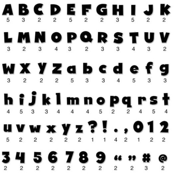 Designer Letters - Bold Black - Accents - CTC1949