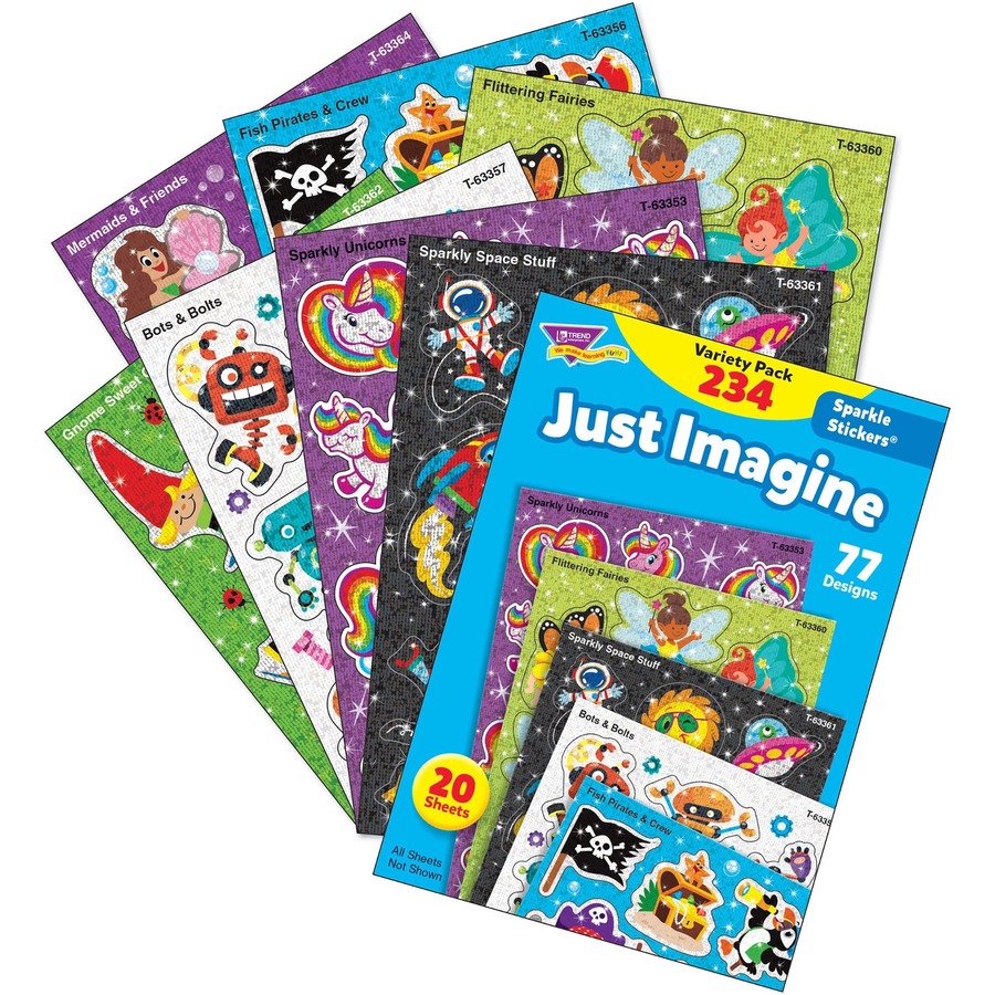 Trend Just Imagine Sparkle Stickers® Variety Pack | Christie's Office Plus