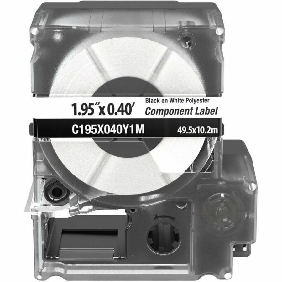 Panduit PXE C195X040Y1M MP Printer Network Component Label, Polyester, Wht, 0.4"x1.95"