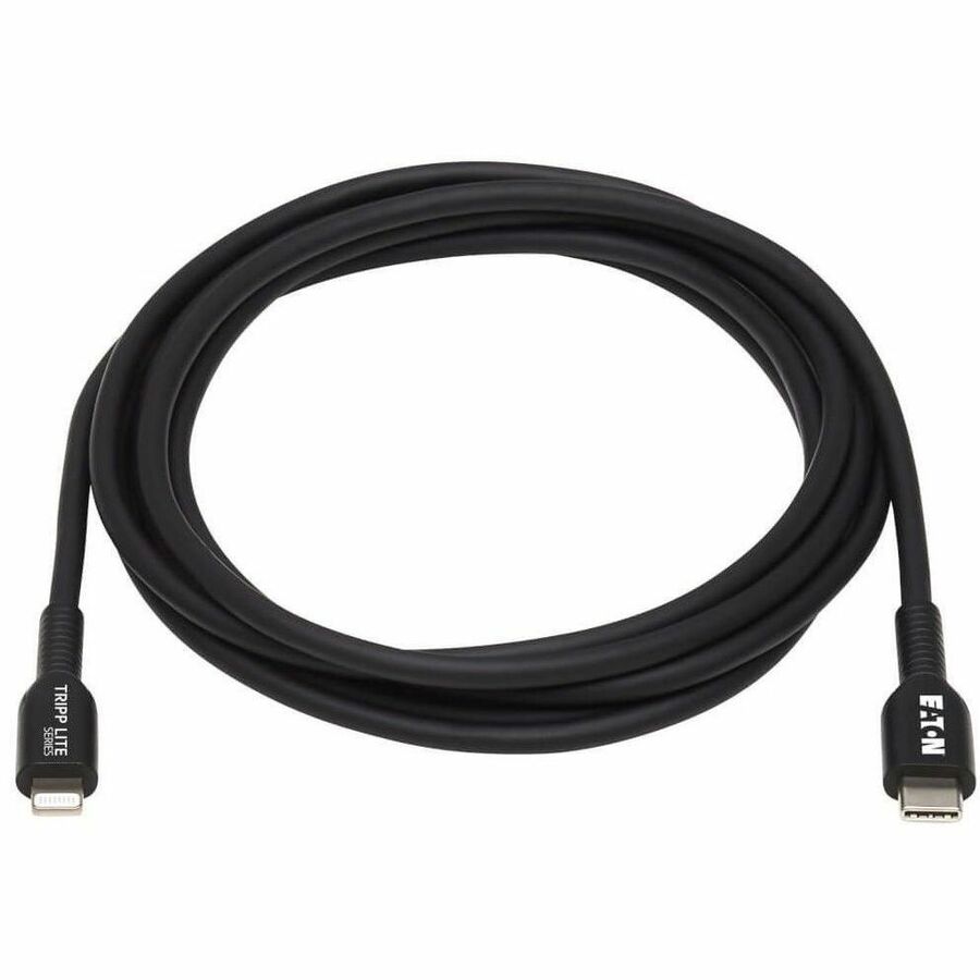 Eaton Tripp Lite Series USB-C to Lightning Sync/Charge Cable (M/M), MFi Certified, Black, 3 m (9.8 ft.)