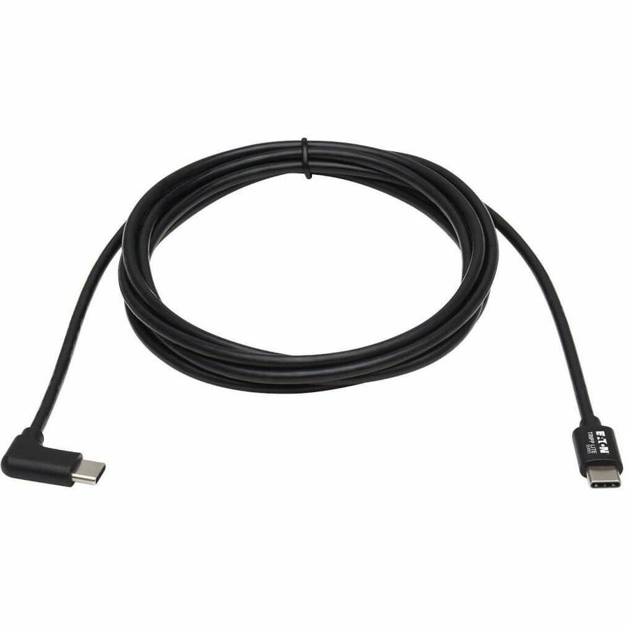 Eaton Tripp Lite Series USB-C Cable (M/M) - USB 2.0, Right-Angle Plug, Black, 2 m (6.6 ft.)