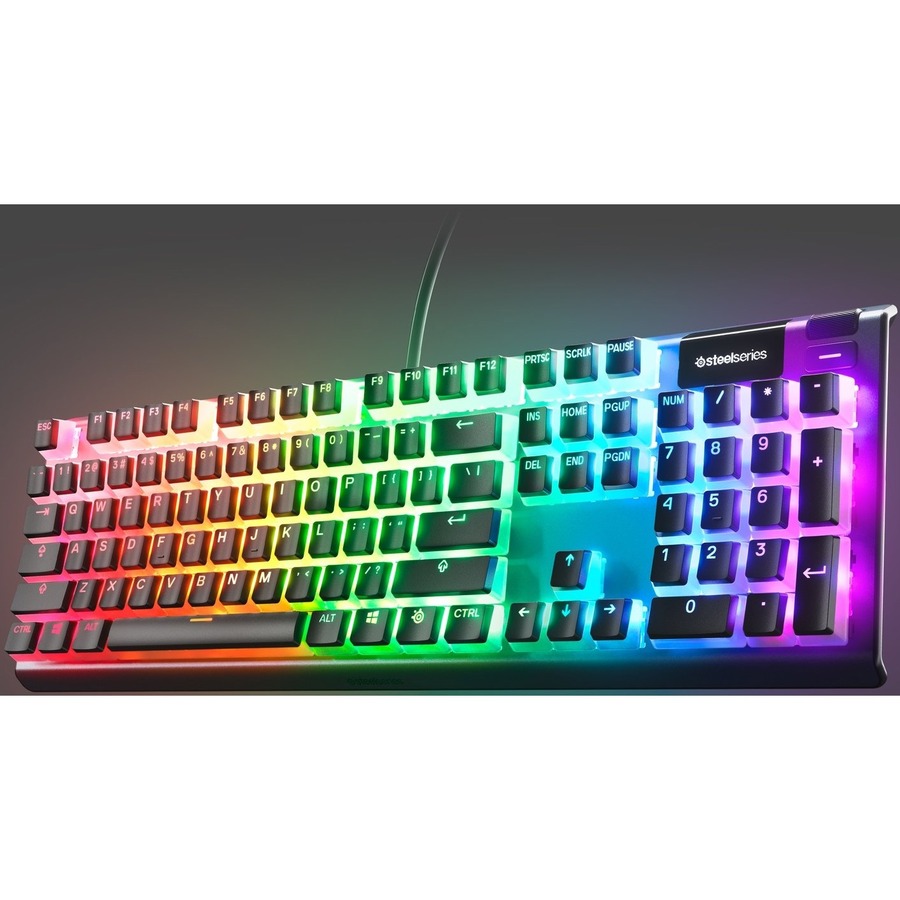 SteelSeries PrismCaps Universal Double Shot PBT Keycaps - Keyboard - Black