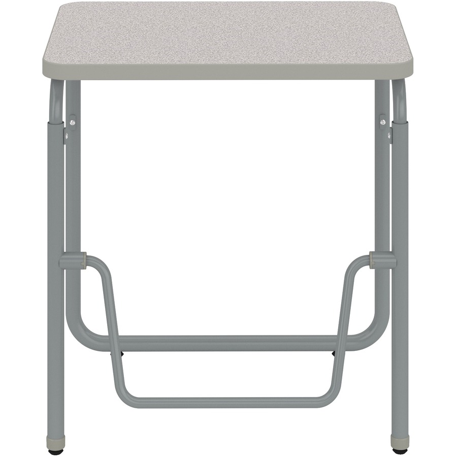 Safco AlphaBetter 2.0 Height - Adjustable Student Desk with Pendulum Bar 29"-43" - Gray Nebula Rectangle Top - 200 lb Capacity - Adjustable Height - 29" to 43" Adjustment - 27.75" Table Top Width x 19.75" Table Top Depth x 1.20" Table Top Thickness - 43" 