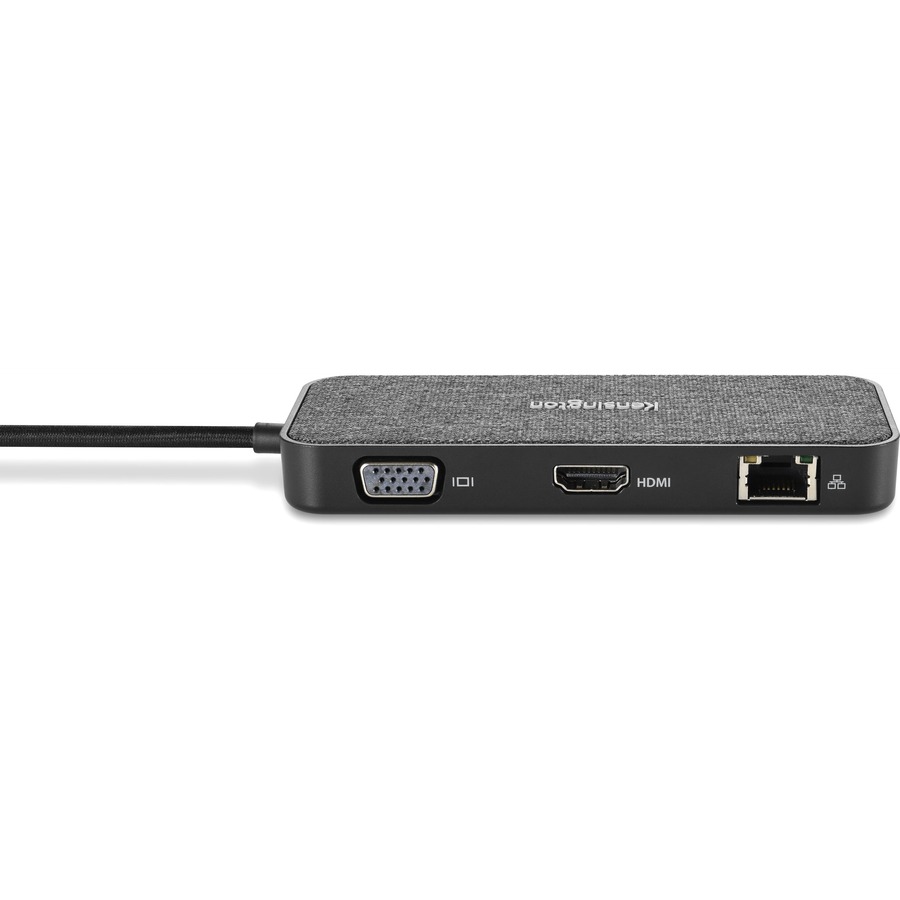 Kensington SD1650P USB-C Single 4K Portable Docking Station with 100W Power Pass-Through - for Notebook/Tablet PC - 100 W - USB Type C - 4K - 3840 x 2160, 2048 x 1152 - USB Type-A - 1 x USB Type-C Ports - USB Type-C - Network (RJ-45) - 1 x HDMI Ports - HD - Laptop Docking Stations - KMWK34020WW