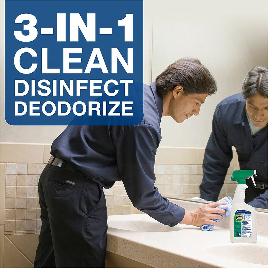 Comet Disinfecting Bath Cleaner - Ready-To-Use - 32 fl oz (1 quart) - Citrus Scent - 1 Bottle - Non-abrasive, Rinse-free, Deodorize, Scrub-free - Green