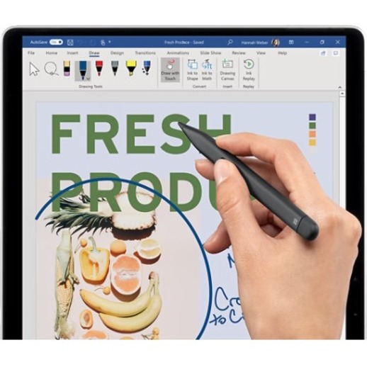 Microsoft Surface Slim Pen 2 black demo stylus for compatible Surface devices — alternate view 1