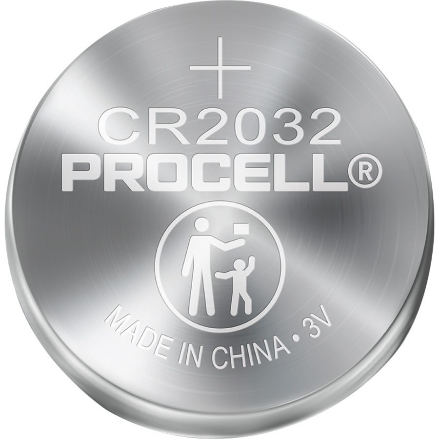 Procell Lithium-Manganese Dioxide Battery - For Security Device, Watch, Calculator, Toy, Key Fob, Medical Equipment, Sensor, Tracker, Fitness Device - CR2032 - 245 mAh - 3 V - 5 Pack -  - DURPC2032
