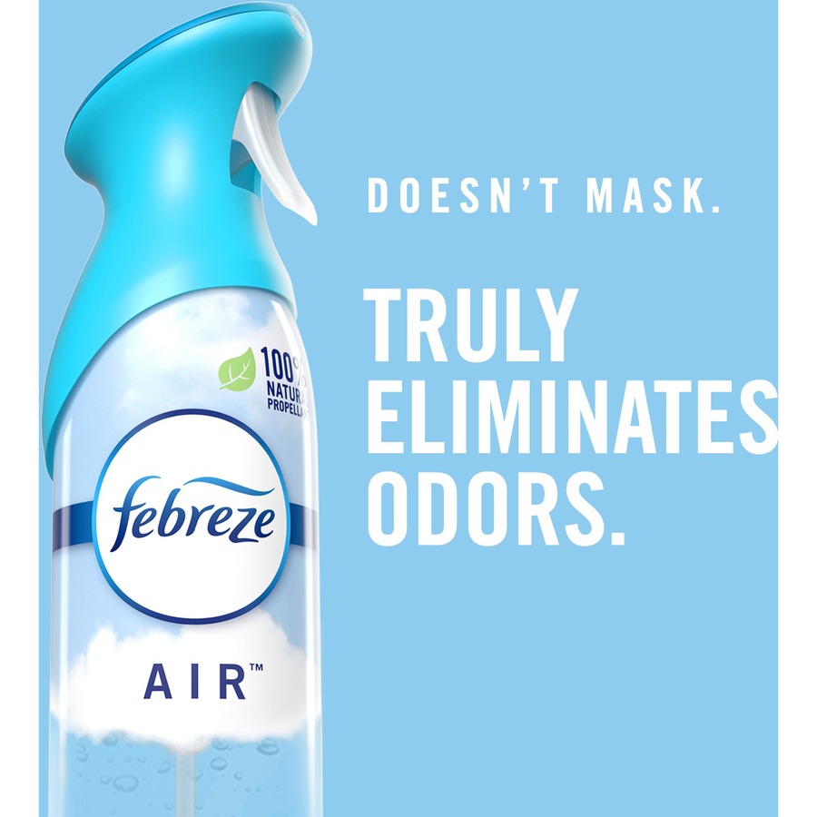 Febreze Air Freshener Spray - Spray - 8.8 fl oz (0.3 quart) - Crisp Clean - 3 / Pack - Odor Neutralizer, VOC-free, Heavy Duty