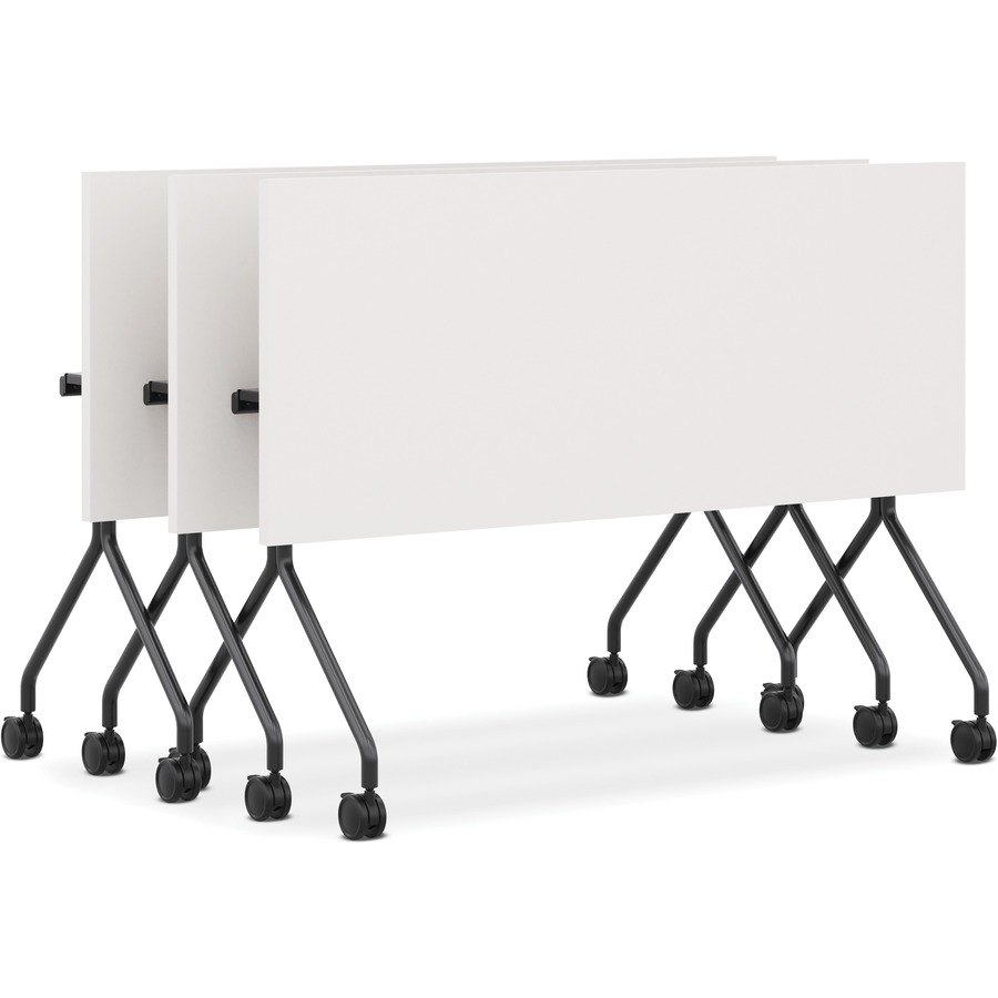 HON Between HMPT3060NS Nesting Table - Rectangle Top - 4 Seating Capacity x 60" Width x 30" Depth - Silver Mesh