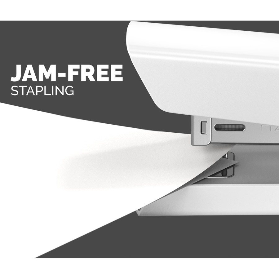 Fellowes LX820 - Classic Full Size Desktop Stapler - White