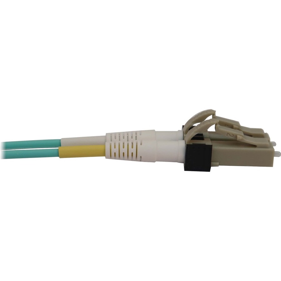 Tripp Lite N820X-05M Fiber Optic Duplex Network Cable - 16.4 ft Fiber Optic Network Cable for Switch, Patch Panel, Network Device - First End: 2 x LC/PC Network - Male - Second End: 2 x LC/PC Network - Male - 400 Gbit/s - LSZH, OFNR - 50/125 &micro;m