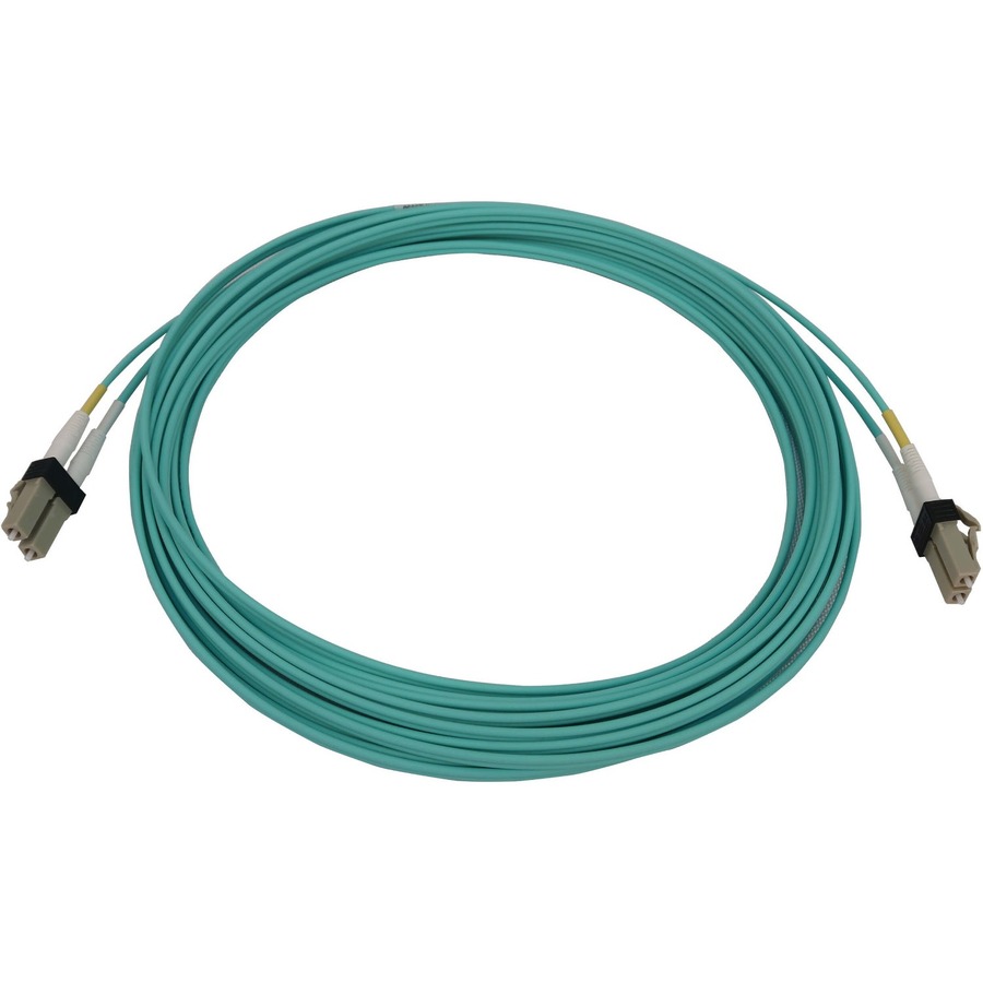 Tripp Lite N820X-06M Fiber Optic Duplex Network Cable - 19.7 ft Fiber Optic Network Cable for Switch, Patch Panel, Network Device - First End: 2 x LC/PC Network - Male - Second End: 2 x LC/PC Network - Male - 400 Gbit/s - LSZH, OFNR - 50/125 &micro;m