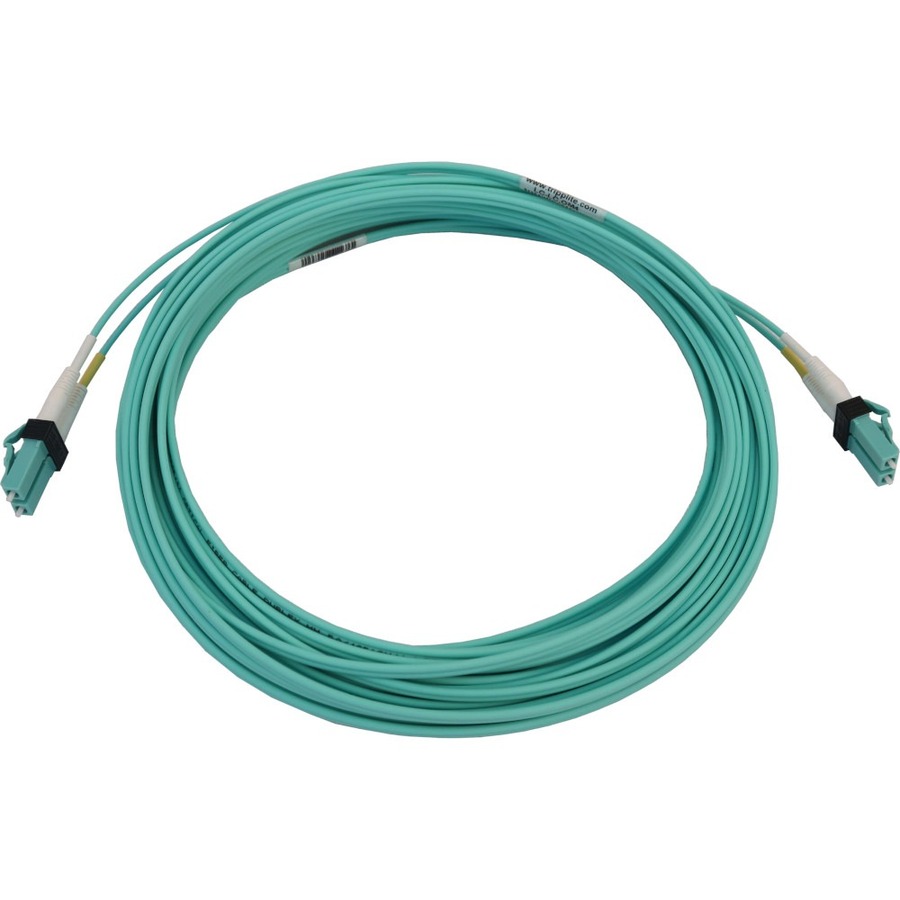 Tripp Lite N820X-10M-OM4 Fiber Optic Duplex Network Cable - 32.8 ft Fiber Optic Network Cable for Network Device, Switch, Patch Panel - First End: 2 x LC/PC Network - Male - Second End: 2 x LC/PC Network - Male - 400 Gbit/s - LSZH, OFNR - 50/125 &micro;m