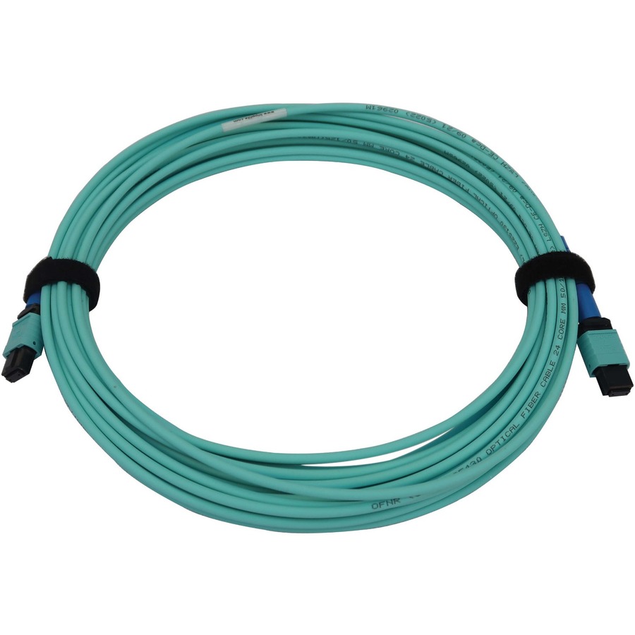 Tripp Lite N846B-10M-24-P Fiber Optic Network Cable - 32.8 ft Fiber Optic Network Cable for Network Device, Patch Panel, Switch - First End: 1 x MTP/MPO Network - Female - Second End: 1 x MTP/MPO Network - Female - 400 Gbit/s - LSZH, OFNR - 50/125 &micro;