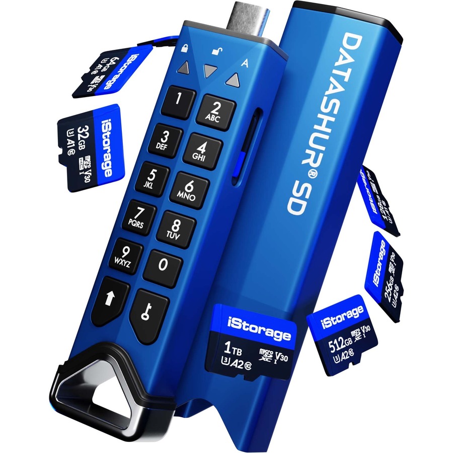 iStorage microSD Card 32GB | Encrypt data stored on iStorage microSD Cards using datAshur SD USB flash drive | Compatible with datAshur SD drives only