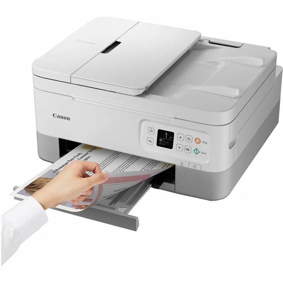 Canon PIXMA TR7020a Wireless Inkjet Multifunction Printer - Color - White