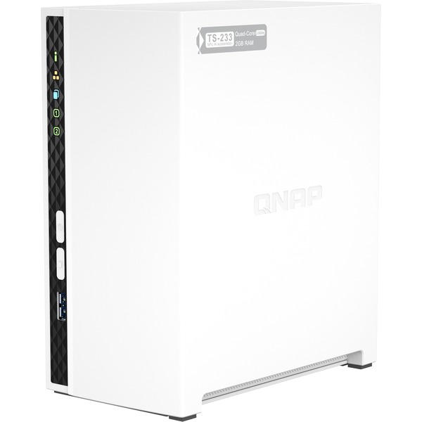 QNAP (TS-233) TOWER NAS 2 BAY ARM CORTEX-A55 4C 2(Open Box)