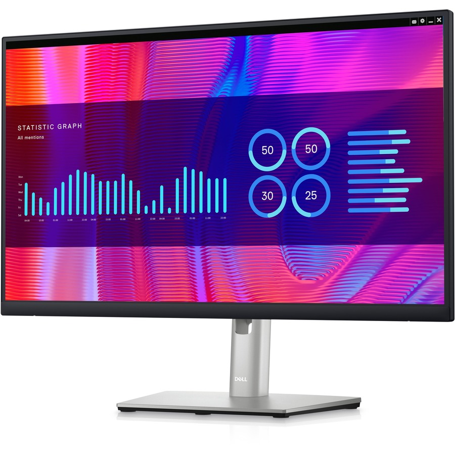 Dell P2423DE 24" Class QHD LCD Monitor - 16:9 - Black, Silver