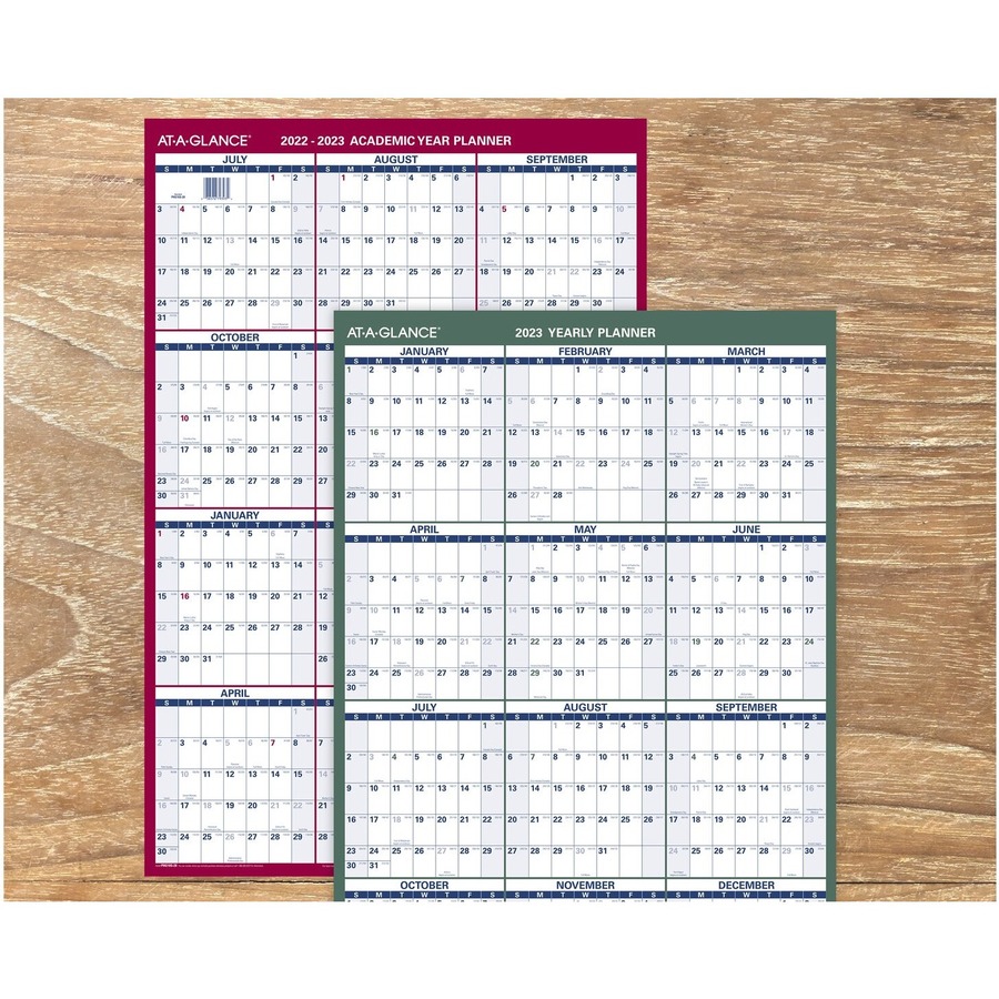 At-A-Glance Vertical Reversible Erasable Academic/Regular Year 2022 ...