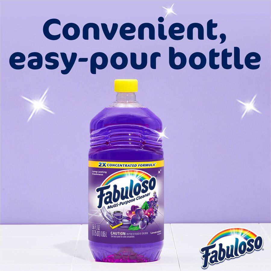Fabuloso All-Purpose Cleaner - 33.8 fl oz (1.1 quart) - Lavender Scent - 1 Each - Rinse-free, Residue-free, Long Lasting - Lavender