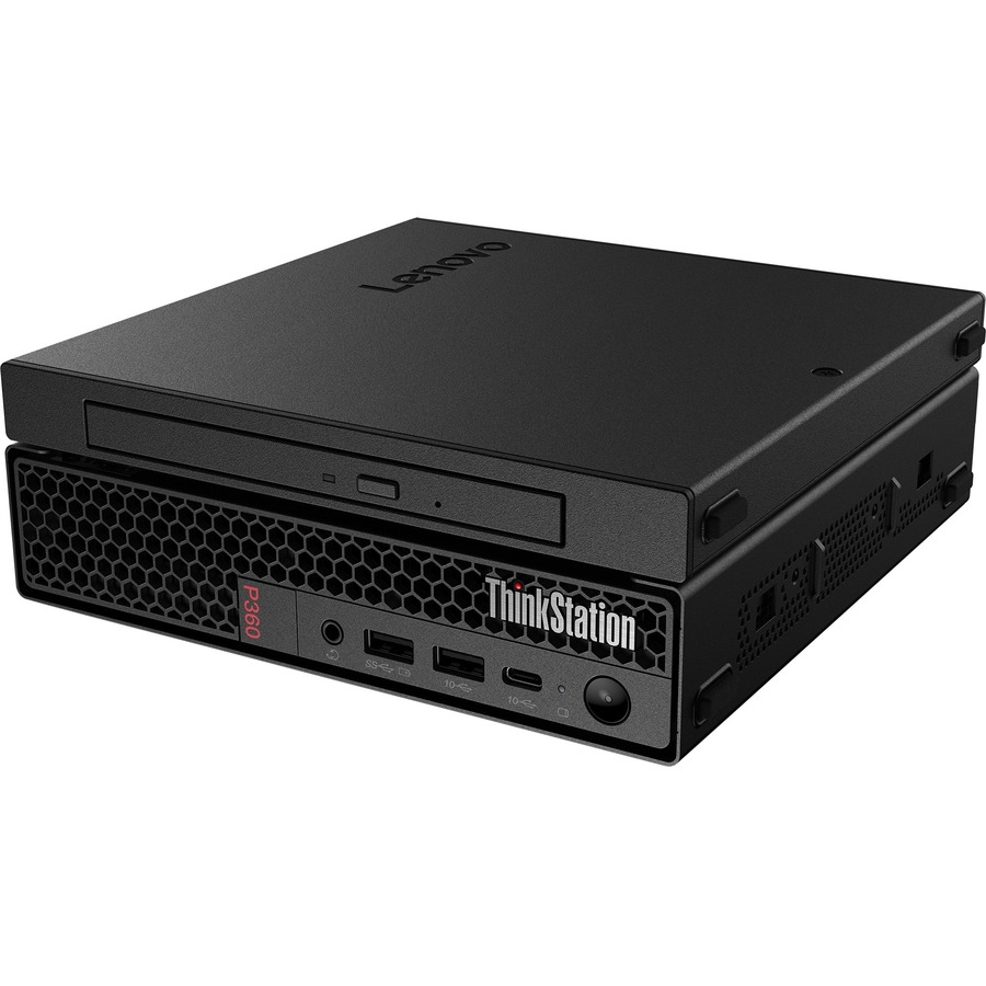 Lenovo ThinkStation P360 30FA0018US Workstation - 1 x Intel Core i5 12th Gen i5-12500T - 16 GB - 512 GB SSD - Tiny - Black