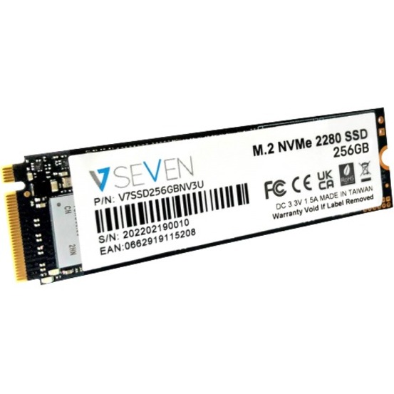 V7 V7SSD256GBNV3U 256 GB Solid State Drive - M.2 2280 Internal - PCI Express NVMe (PCI Express NVMe 3.0 x4) - TAA Compliant