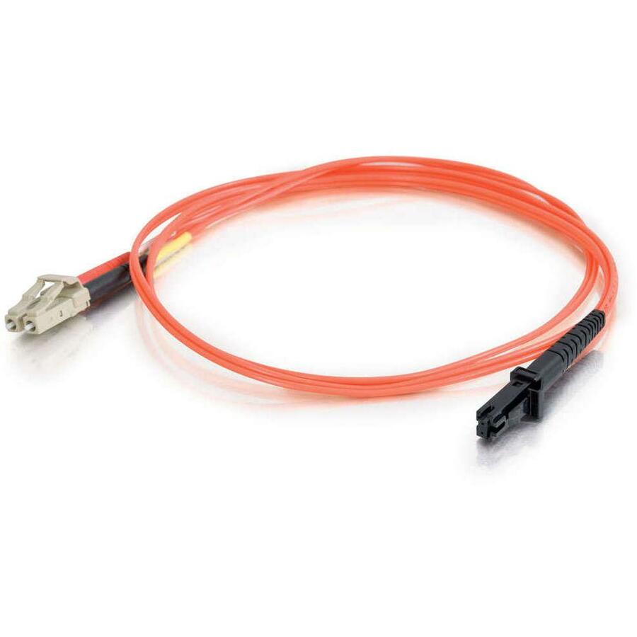 C2G-2m LC-MTRJ 62.5/125 OM1 Duplex Multimode PVC Fiber Optic Cable - Orange