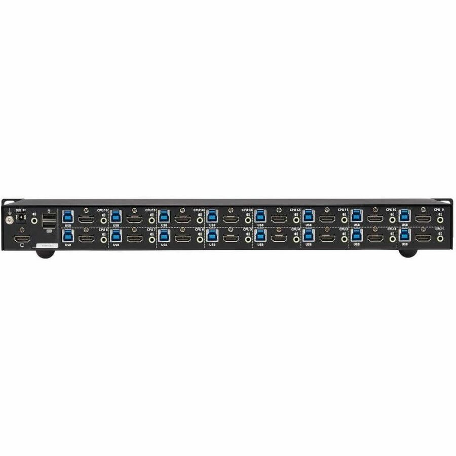 Tripp Lite by Eaton 16-Port 4K HDMI/USB KVM Switch - 4K 60 Hz Video/Audio, USB Peripheral Sharing, 1U Rack-Mount