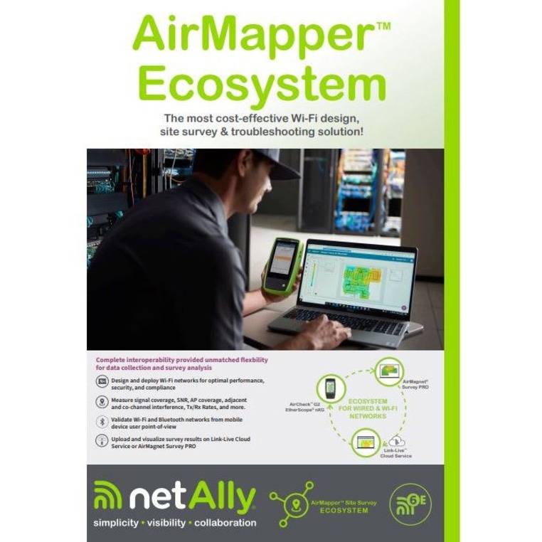 NetAlly EtherScope nXG (EXG-300) Ethernet Network Tester & Wi-Fi 6 & 7 Diagnostics Tool