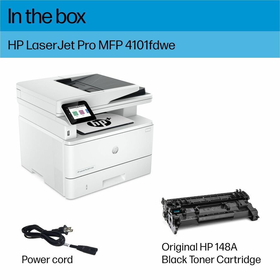 HP LaserJet Pro 4101fdwe Wireless Laser Multifunction Printer - Monochrome