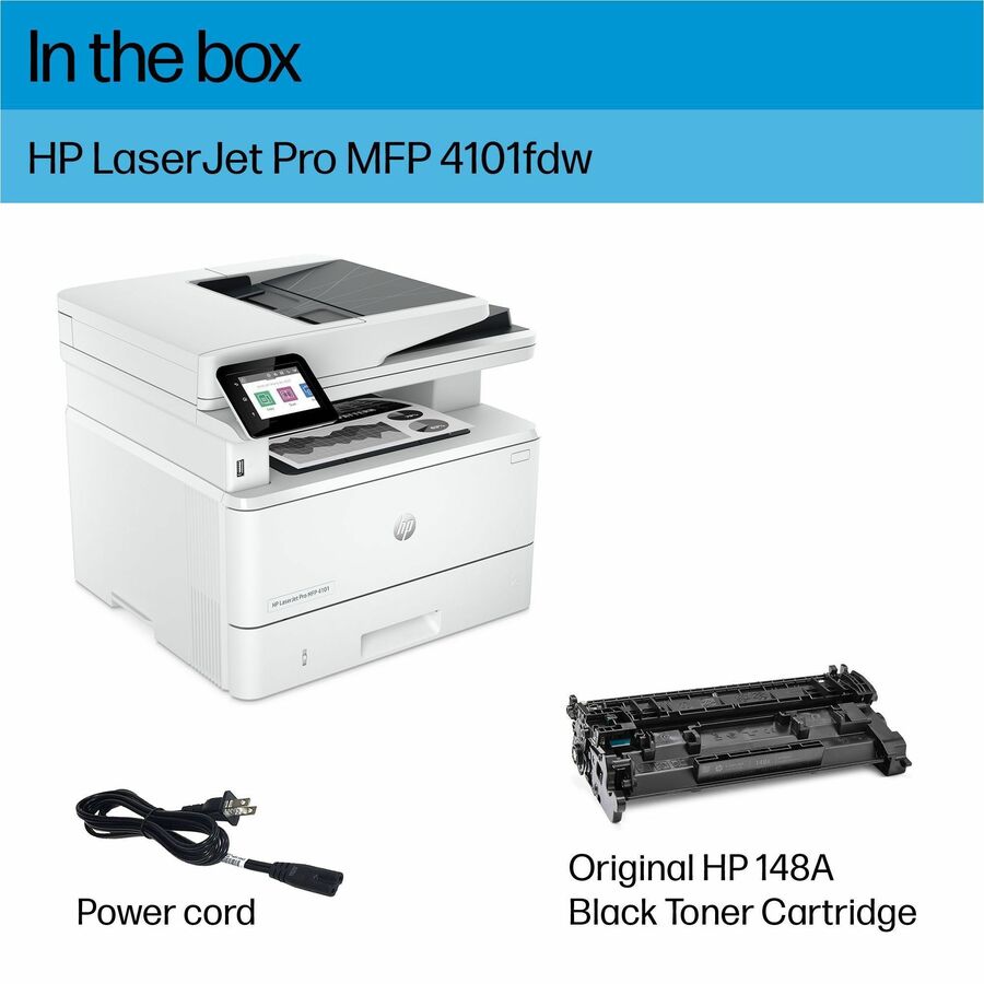 HP LaserJet Pro 4101fdw Wired & Wireless Laser Multifunction Printer - Monochrome