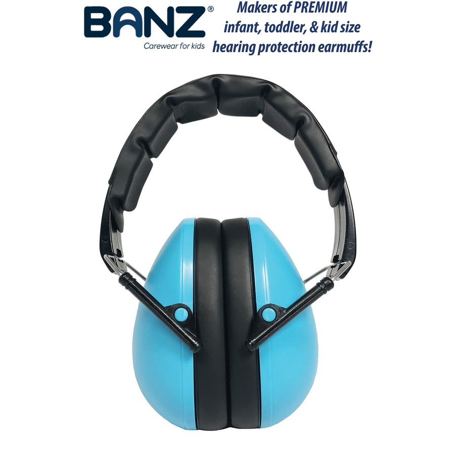 Baby Banz Earmuffs - Recommended for: Head, Grinding, Music, Cutting, Motorsport, Sport, Festival, Parade - Headband, Cushioned, Comfortable - Ear Protection - 1 Each - Earmuff - KDCBB560