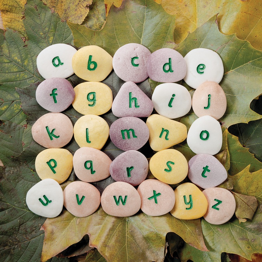 Alphabet Pebbles - Lower Case - Set of 26 Pebbles - Creative Learning - YLDYUS1000