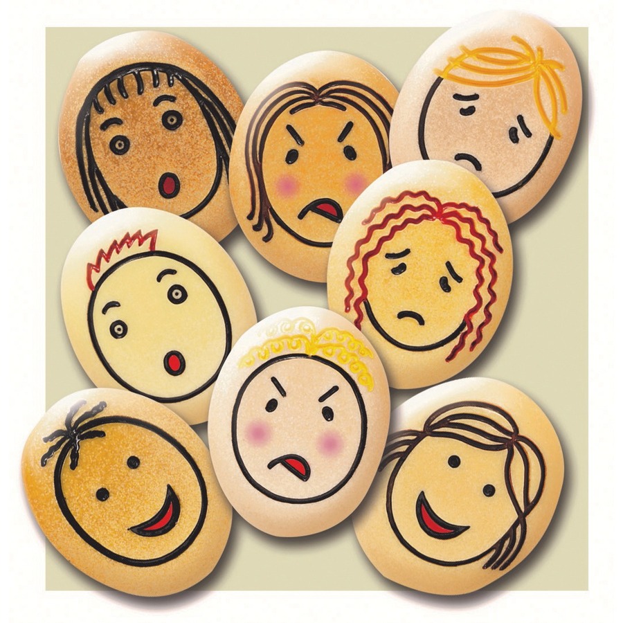 Jumbo Emotion Stones - Set of 8 Stones - Social-Emotional Awareness - YLDYUS1071