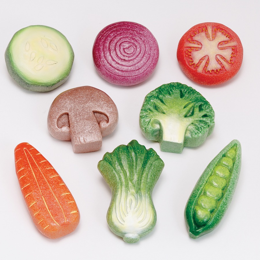Vegetable Sensory Play Stones - Set of 8 Pieces - Kitchen Play - YLDYUS1135