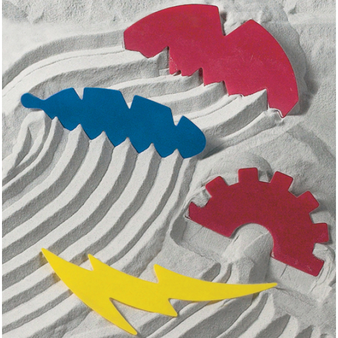Roylco Sand Scraper - Skill Learning: Creativity, Swirl, Angle, Spiral, Track - Sand & Water Play - ROY5454