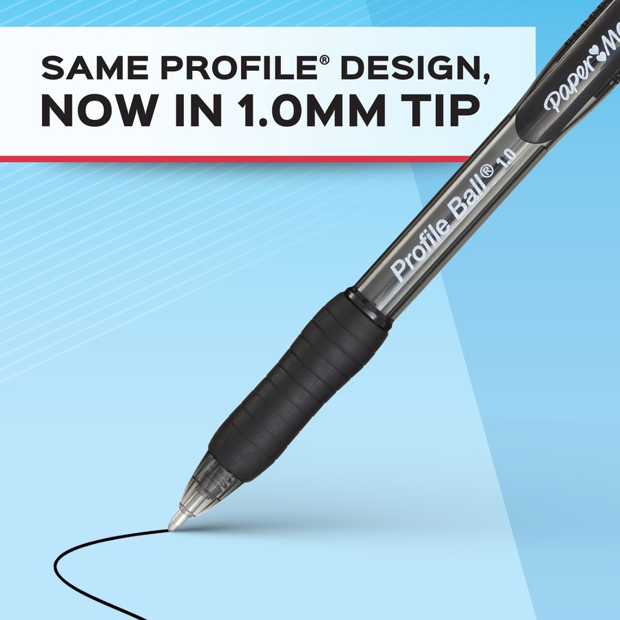 Paper Mate Profile Retractable Ballpoint Pen - 1 mm Pen Point Size ...