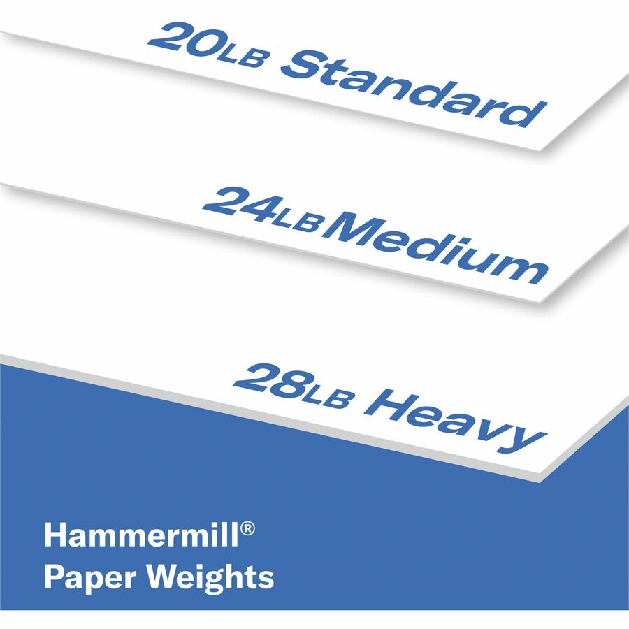 Hammermill Copy Plus Paper - White - 92 Brightness - Ledger/Tabloid - 11" x 17" - 20 lb Basis Weight - 40 / Pallet - Acid-free, Quick Drying - White