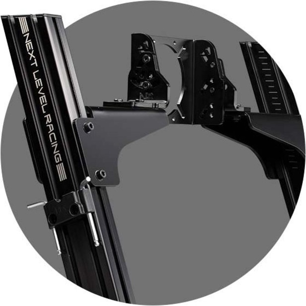 Next Level Racing TElite Lite Front & Side Mount Edition - Aluminum, Carbon Steel